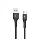 Кабель USB-microUSB SkyDolphin S05V TPE Frost Line 3A 1m Black (USB-000553) - изображение 1