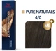 Краска для волос Wella Koleston 4/0 Средне-коричневый 60 мл - изображение 1