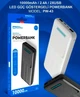 Зовнішній портативний акумулятор Power Bank ACL PW-43 10000mAh 2.4A 5W 2хUSB/Type-C/MicroUSB White (PW-43W) - зображення 2