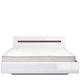 Кровать Ацтека LOZ/180 (BRW (Black Red White)) Белый + Белый глянец 180х200 см 261827_01 - изображение 1