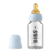 Скляна пляшка BIBS Baby Blue набір латексний 110 мл - изображение 1