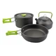 Набор туристической посуды Cooking Set DS-308, зеленые ручки - изображение 2