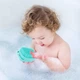 Силиконовая массажная щетка Silicone Massage Bath Brush бирюзовая - изображение 2