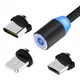 Магнітна зарядка для Android, Iphone, магнітний кабель 360 Type C Magnetic USB Cable 3 в 1 - зображення 1