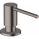 Дозатор врізний для кухонної мийки HANSGROHE A41 40438340 на 500мл металевий чорний - зображення 1