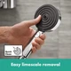 Душевая лейка HANSGROHE Pulsify Select Relaxation EcoSmart с кнопкой 105мм пластик хром 24111000 - изображение 5