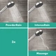 Душевая лейка HANSGROHE Pulsify Select Relaxation EcoSmart с кнопкой 105мм пластик хром 24111000 - изображение 7