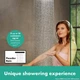 Лейка для верхнего душа HANSGROHE Rainfinity 250мм латунь черная 26228670 - изображение 3