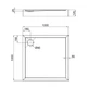 Душовий піддон Qtap Tern 301112 100x100x12 см + сифон (TERN301112) - зображення 2