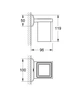 Стакан для зубных щеток GROHE Allure Brilliant 40493000 прямоугольный стеклянный хром - изображение 2