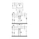 Умывальник подвесной Duravit D-Code 55х43 см, белый (23105500002) - изображение 3