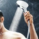 Душова лійка HANSGROHE Rainfinity EcoSmart із кнопкою 132мм пластик хром 26865000 - зображення 6