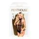 Боди с высоким воротником и глубоким декольте Penthouse - Perfect Lover Black M/L - изображение 3
