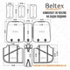 Накидки на сидіння Beltex Manhattan сірі (перед + зад) BX86200 - зображення 7