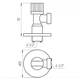 Кран кульовий кутовий SOLOMON 1/2"х1/2" - зображення 3