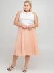 Кежуал однотонна спідниця ASOS ASH120619-4 XL (62857XL) Персиковий - зображення 1