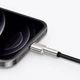 Кабель Baseus Cafule Series Metal Cable USB to Lightning 2.4A 0.25m CALJK-01 Black - изображение 2
