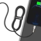 Кабель Baseus Cafule Series Metal Cable USB to Lightning 2.4A 0.25m CALJK-01 Black - изображение 5
