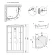 Душевой бокс Lidz Tani SB90x90.SAT.LOW.FR, стекло Frost 4 мм - изображение 8