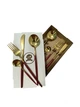Набор столовых приборов на 1 персону Kitchen бордовый - изображение 1