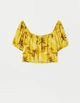 Топ PULL & BEAR Ж1085942 (5470/343/305) колір жовтий-коричневий S - изображение 6