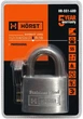 Замок навесной Horst HR-SS1-60D нержавеющая сталь 60 мм (HR-SS1-60D) - изображение 1