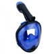Детская панорамная маска для дайвинга и снорклинга BabySmile Black and Blue (черно-голубая, панорама 180, клапан системы "поплавок") - изображение 1