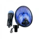 Детская панорамная маска для дайвинга и снорклинга BabySmile Black and Blue (черно-голубая, панорама 180, клапан системы "поплавок") - изображение 2