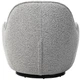 Кресло поворотное Vetro Mebel Каллисто Серая рябь (Callisto-gray- ripples-swivel-chair) - изображение 4