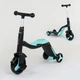 Самокат-велобіг-велосипед 3в1 Best Scooter JT 20255 (Світло, 8 мелодій, Колеса PU, Переднє колесо d=20см, Задні d=11см) - зображення 1