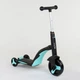 Самокат-велобіг-велосипед 3в1 Best Scooter JT 20255 (Світло, 8 мелодій, Колеса PU, Переднє колесо d=20см, Задні d=11см) - зображення 7