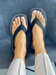 Шльопанці жіночі ShoesBand Чорні матові натуральні шкіряні на чорній товстій підошві на широку ногу 39 (24 см) (66061) - зображення 6