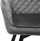 Стул для кухни и гостиной поворотный Vetro Mebel R-63 Серый (R-63-grey/ black) - изображение 8