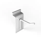Гачок торговий одинарний на економпанель КОЭ-50 довжина 5 см білий 1.4.1.50 - зображення 1