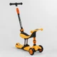 Трехколесный самокат-велобег 3в1 BS-50584 Best Scooter (3 колеса PU со светом, сидение, амортизаторы, родительская ручка) - изображение 1