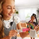 Лялька Barbie Rainbow Sparkle Hair Doll Райдужне сяйво волосся Брюнетка (FXN97) (B07GLLZJWP) - изображение 9