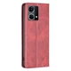 Чехол-книжка с кармашками UniCase Geometric Pattern для OPPO Reno 7 - Red - изображение 3