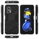 Защитный чехол с подставкой Deexe Bibercas для Xiaomi Poco X4 GT - Black - изображение 3