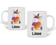 Кружка Лайк Единорог (Likee Unicorn) (20259-1037) Керамика Белый - изображение 2