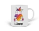 Кружка Лайк Единорог (Likee Unicorn) (20259-1037) Керамика Белый - изображение 3