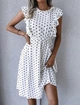 Fashions • Платье миди в горох Эмили Fashions 42-44 белый (9322-фг) - изображение 1