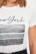 Женская футболка Defacto с паетками New York S Белая (DeF Woman -7110) - изображение 6