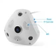 Мини ip камера для видеонаблюдения Рыбий глаз Wi-Fi Action Camera VR Cam Fish-Eye панорамная потолочная 360° White - изображение 8