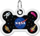 Адресник для собак и котов металлический WAUDOG Smart ID c QR паспортом "NASA", кость, 40х28 мм (0640-0147Collar) - изображение 2