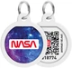 Адресник для собак и котов металлический WAUDOG Smart ID c QR паспортом "NASA21", круг, Д 25 мм (0625-0148Collar) - изображение 6