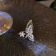Кольцо бабочка и цветок "Unique Butterfly", золото - изображение 3