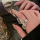 Кольцо бабочка и цветок "Unique Butterfly", золото - изображение 4