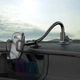 Автомобильный держатель для телефона гибкий длиная ножка держатель автодержатель смартфона до 7ми дюймов в авто универсальный с зажимом на присоске черный Borofone - изображение 1