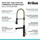 Смеситель для кухни Kraus Artec Pro KPF-1603SFACBMB - изображение 8