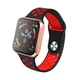 Розумний Фітнес браслет Smart band ZGPAX S226 Тонометр червоний - зображення 1